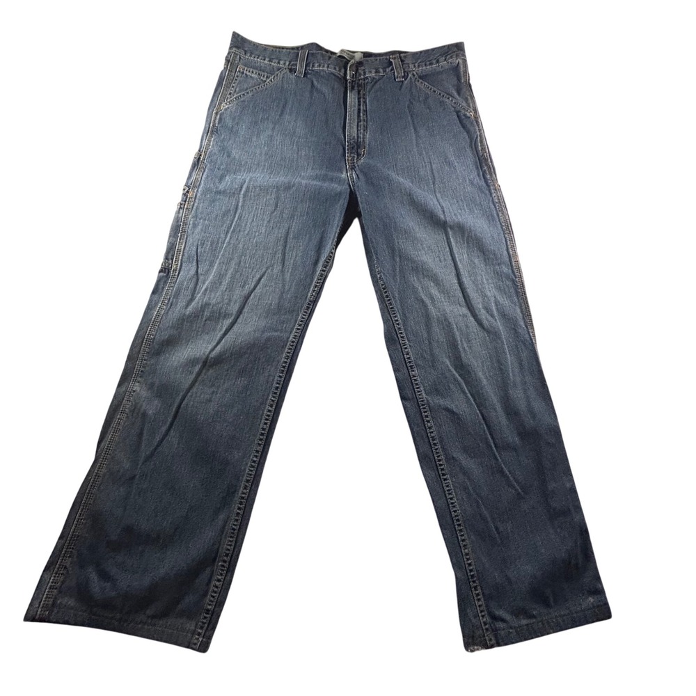 VTG Y2K Levi's Carpenter Loose Straight Jeans Mens W38 L32 Denim Workwear Pants